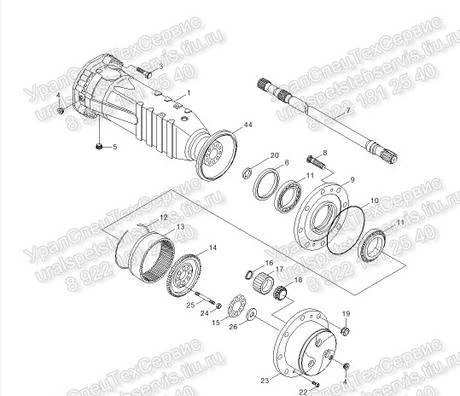 Фото Бортовой редуктор Hyundai R140