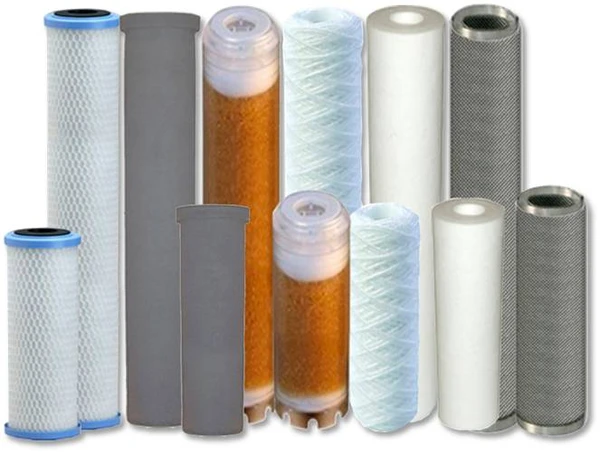 Фото Фильтроэлементы серии ФЭП из пористого полипропилена, нержавеющей сетки, активированного угля