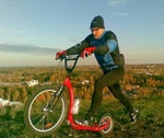 фото Cамокат kickbike freeride bmx red финский взрослый