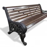 Фото №4 Скамейка чугунная «ПАРКОВАЯ ТИШЬ» (0.6 м (99 кг.))