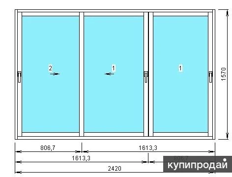 Фото Отказные алюминиевые балконные рамы
