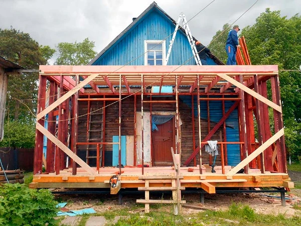 Фото Под ключ строительство пристройки к дому и на даче