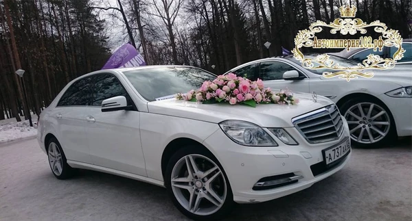 Фото Авто на свадьбу Уфа. Аренда Mersedes E-class c водителем