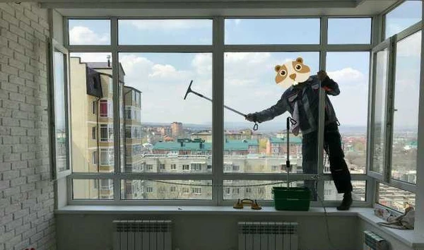 Фото Мойка окон в квартирах, бутиках и т.д