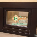 Фото №10 Деревянные окна для бани из лиственницы и дуба