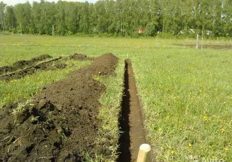 Фото Копка траншей.