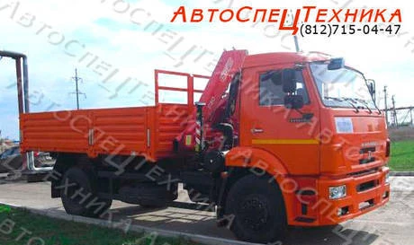 Фото КамАЗ-43253 (бортовой) с манипулятором Fassi F80A.0.22