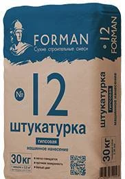 Фото Штукатурка гипсовая машинного нанесения Forman 12