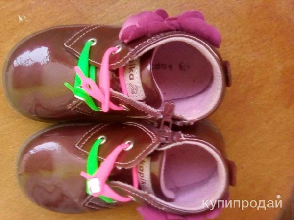 Фото Ботиночки для девочки,23 размер,коричневые