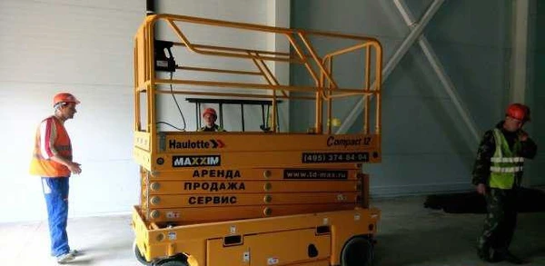 Фото Аренда коленчатых и ножничных подъемников