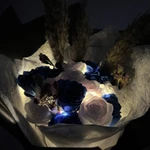 Фото №2 Розы светящиеся атласные