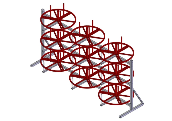 Фото Стеллажи для кабельных бухт (мотков) СБ 9 Р