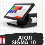 Онлайн касса атол Sigma 10 + Qasl + офд 1 год