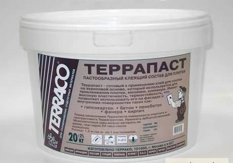 Фото Клей для плитки Terraco Terrapaste (Террапаст)