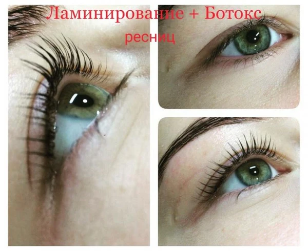 Фото Ламинирование+ботокс ресниц
