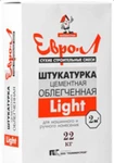 Фото №2 Штукатурка цементная облегченная Light "ЕВРО-Л" Серая машинн