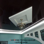 Фото №6  Натяжные потолки в гостинной лучшее качество