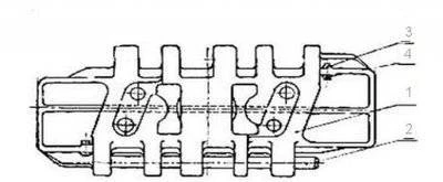 Фото Звено гусеничное на ЭКГ