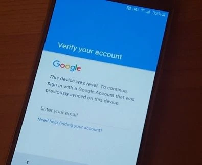 Фото Удаление блокировки Google Аккаунта