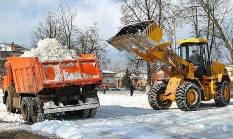 Фото Вывоз снега с территории