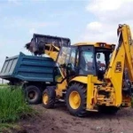 Экскаватор-погрузчик JCB + гидромолот + ямобур