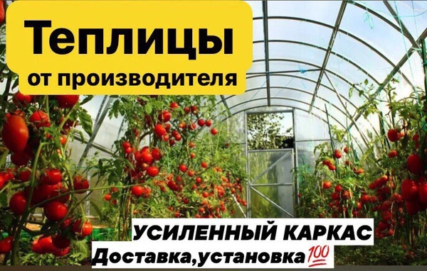Фото Теплицы оцинкованные,крашенные,всех размеров