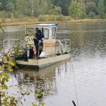 Очистка прудов, аренда спецтехники