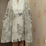 Фото №2 платье женское свободного покроя с длинным рукавом 48-52/167