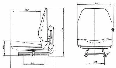 Фото Сиденья на трактор У7920.01Б-2