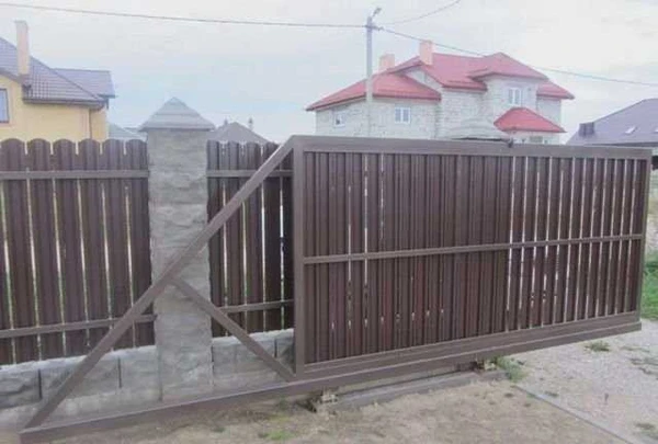 Фото Откатные ворота
