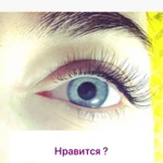 Наращивание ресниц на дому 