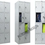 Фото №7 Шкаф металлический для сумок Практик Ls-24 8 ячеек