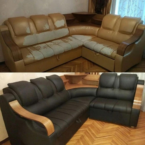 Фото ПЕРЕТЯЖКА РЕМОНТ МЯГКОЙ МЕБЕЛИ