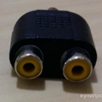 Фото №2 ТВ штекер + ТВ гнездо сплитер переходник подключения кабеля антены к телевизору