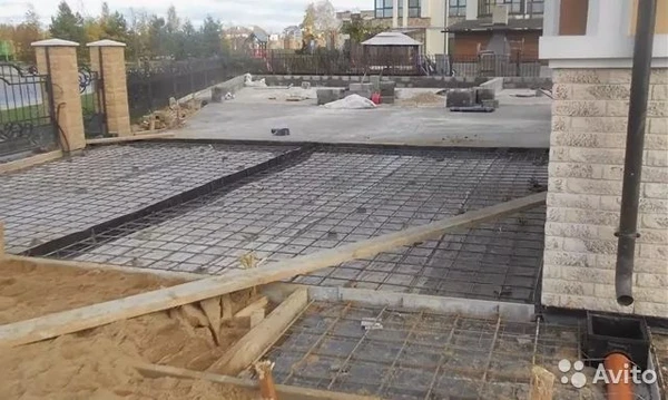 Фото Заезды Фундмент Отмостка