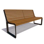 Фото №2 Скамейка чугунная «МИЛАН» (1.2 м)