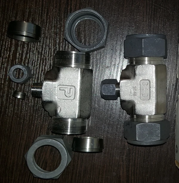 Фото Тройники компрессионные нержавеющие PARKER