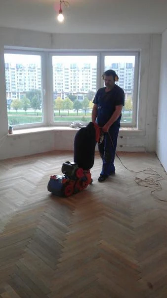 Фото циклевка паркета