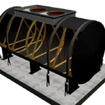 Фото №2 Емкость горизонтальная ЕГН-50, диаметр 2800 мм, нержавеющая сталь 12Х18Н10Т, 50 м³, 2200 кг