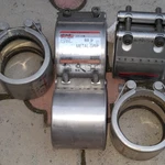 фото Хомут трубный обжим​ной ремонтный нержавеющи​й EPDM Ду89 STRAUB