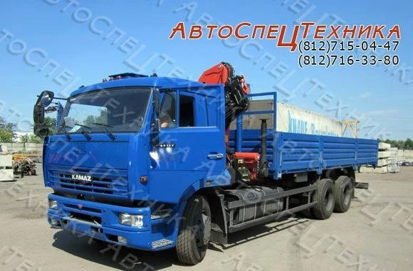 Фото КамАЗ-65117 (бортовой) с манипулятором Palfinger PK 15500A