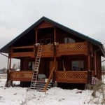 Фото №3 Сборка домов, бань манипулятором клещевыми захвата