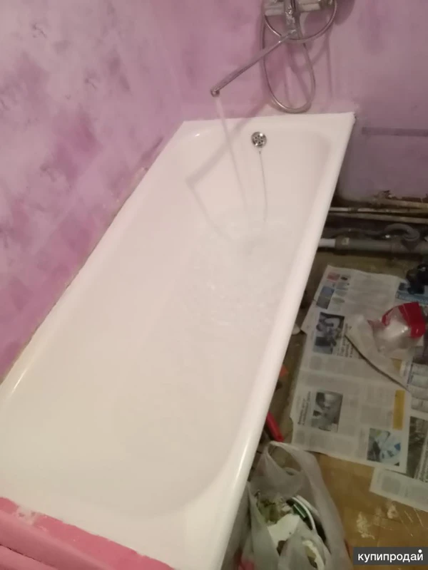 Фото Жидкий акрил.Стакрил Эколор. Экраны для ванн. Реставрация ванн.