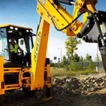 Экскаватор погрузчик Jcb гидромолот, щебень,песок