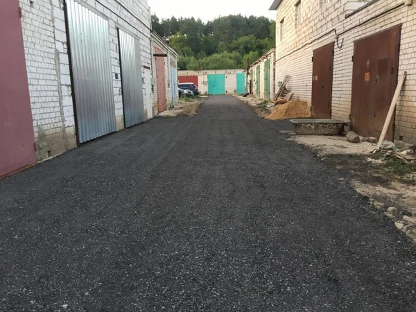 Фото Укладка асфальтового среза (скол,крошка)