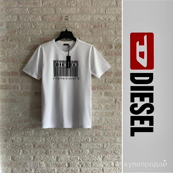 Фото Футболка Diеsеl. Itаly. Оpигинал. Hовая. Unisex