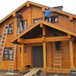 Фото №3 Покраска деревянного дома