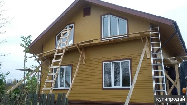 Фото Покраска деревянного дома