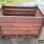 Фото №2 Тара металлическая с откидной стенкой (контейнер) б/у ГОСТ 14861-86