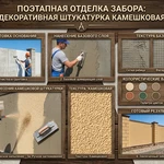 Штукатурка бетонного забора по СФТК в Ростове-на-Дону под ключ
